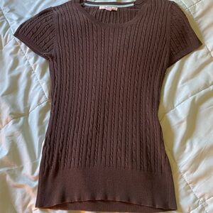 Brown t-shirt sweater